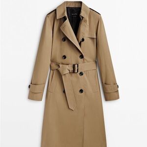 Massimo Dutti Trench Coat with Belt